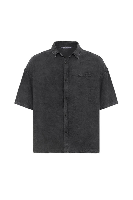 Oversized Tensel Shirt with Back Print