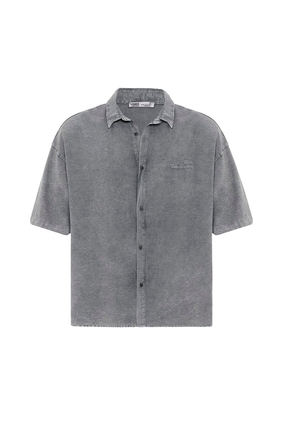 Oversized Tensel Shirt with Back Print