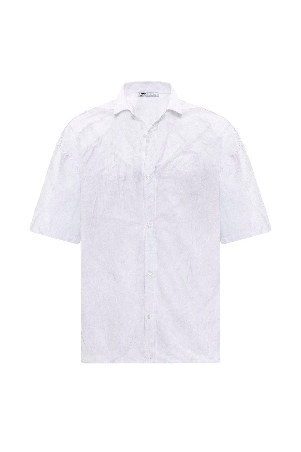 Oversized Washed Poplin Shirt