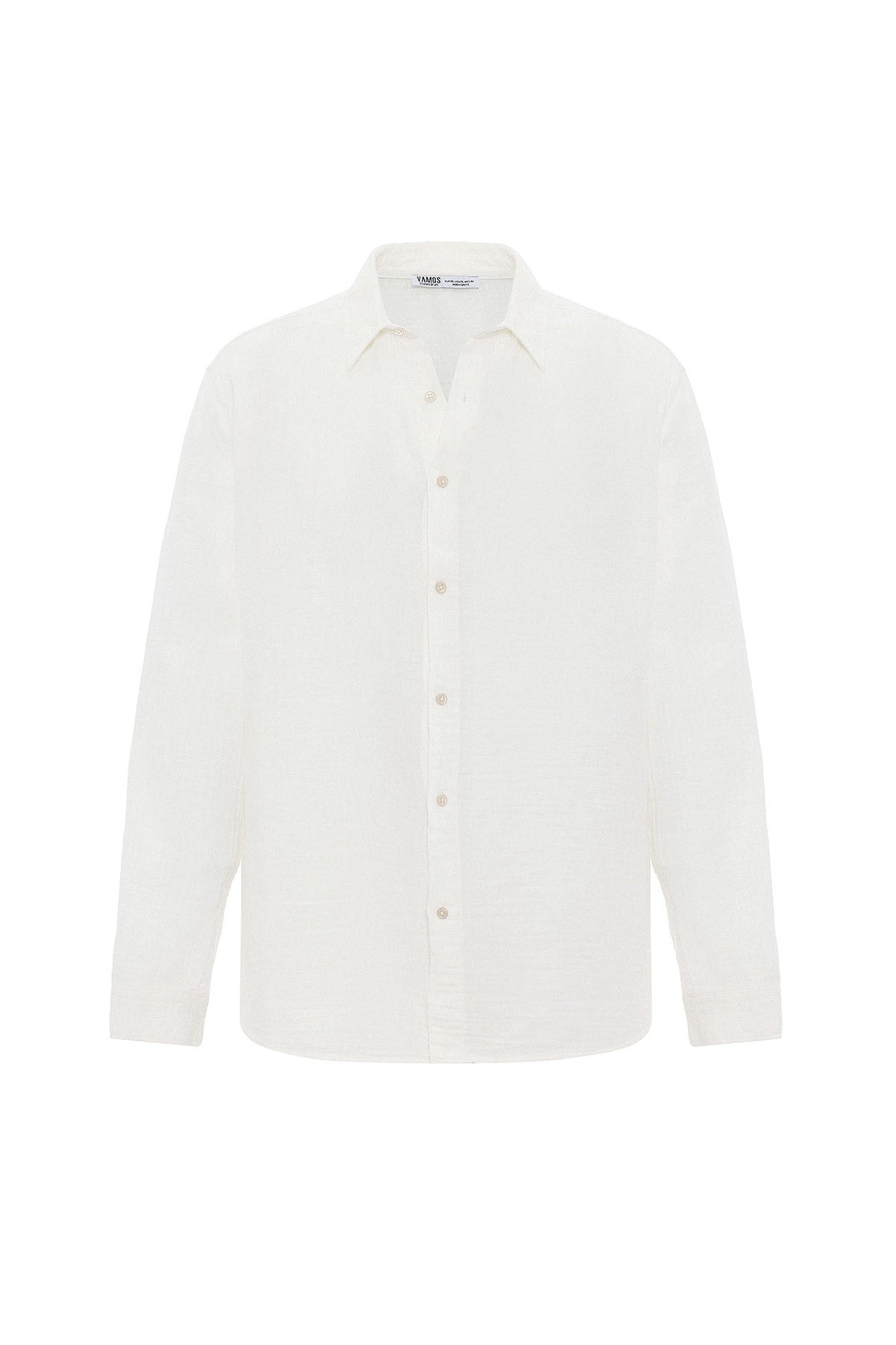 Oversized Long-Sleeve Muslin Shirt