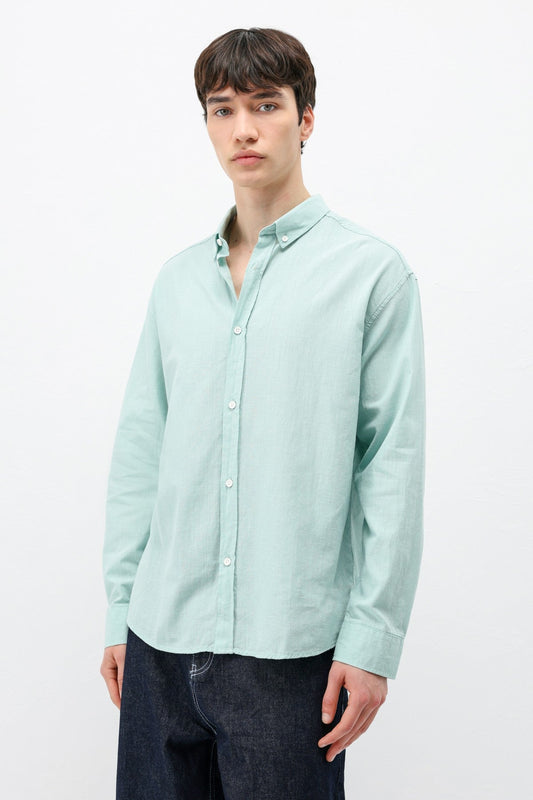 Basic Oversized Cotton-Linen Shirt