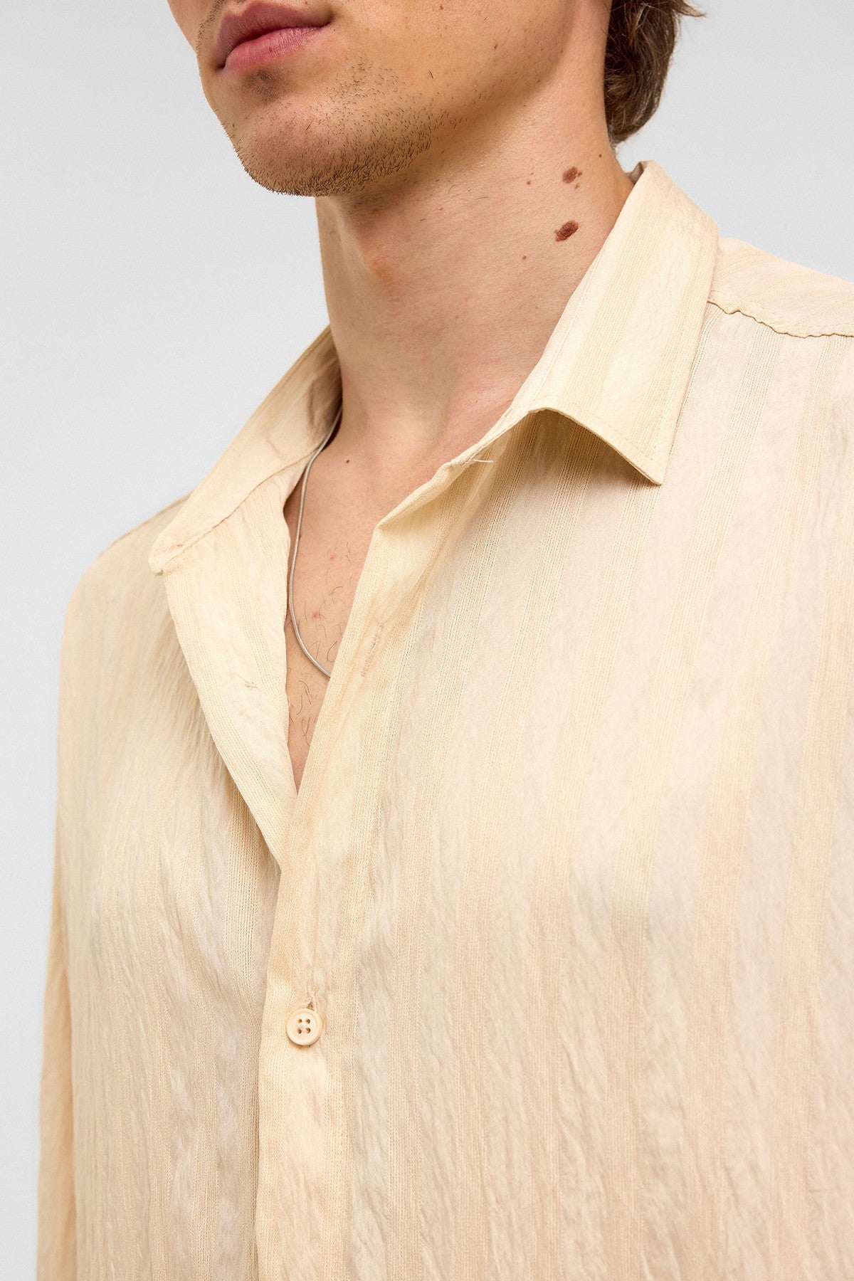 Oversized Long-Sleeved Modal Shirt