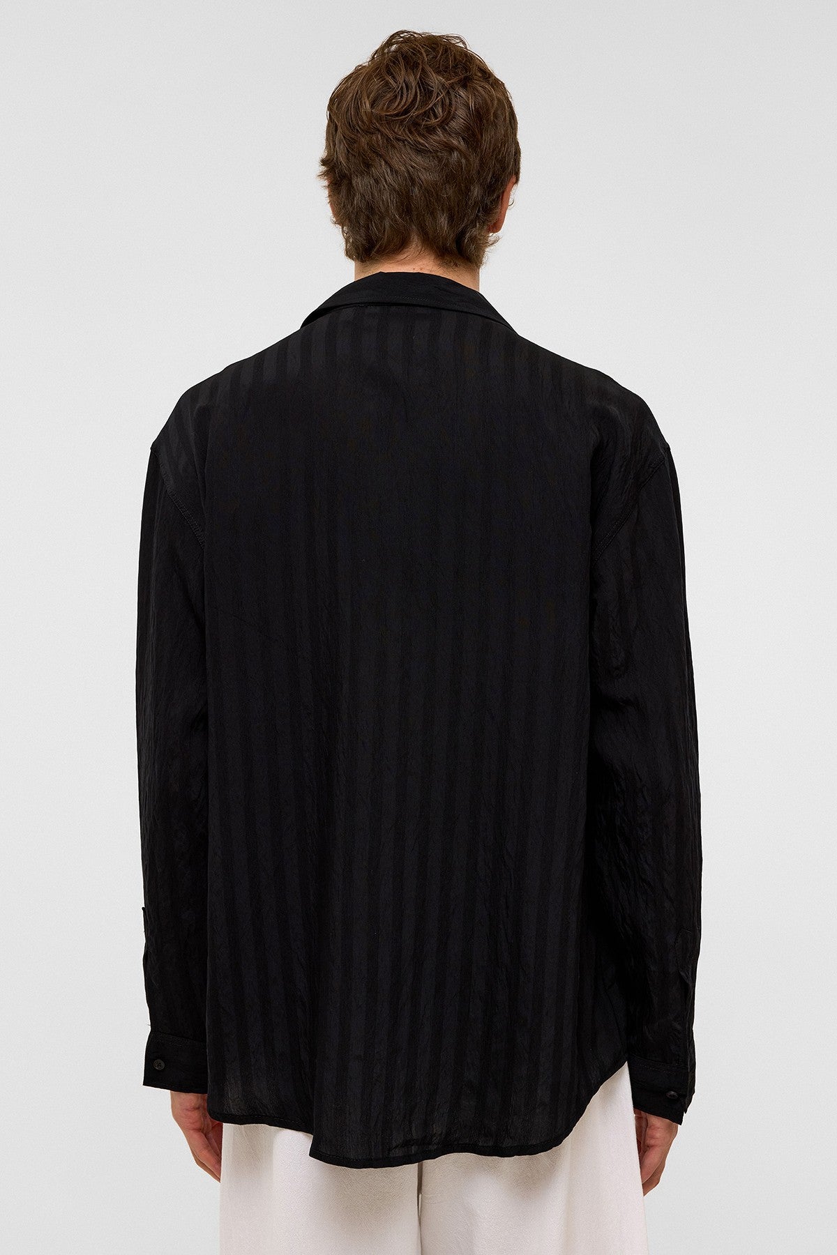 Oversized Long-Sleeved Modal Shirt