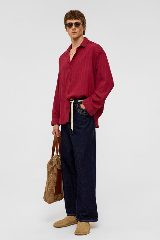 Oversized Long-Sleeved Modal Shirt