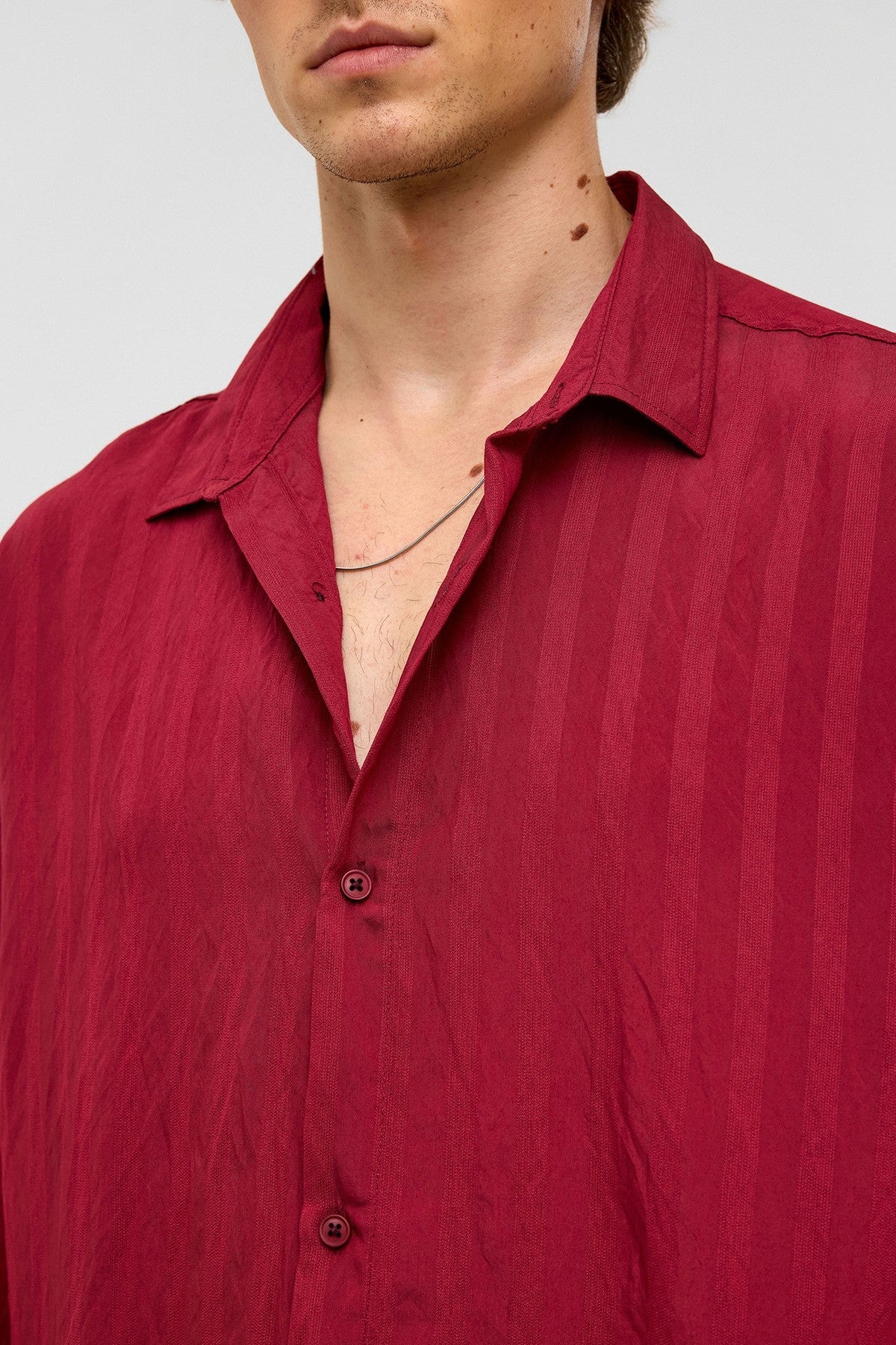 Oversized Long-Sleeved Modal Shirt
