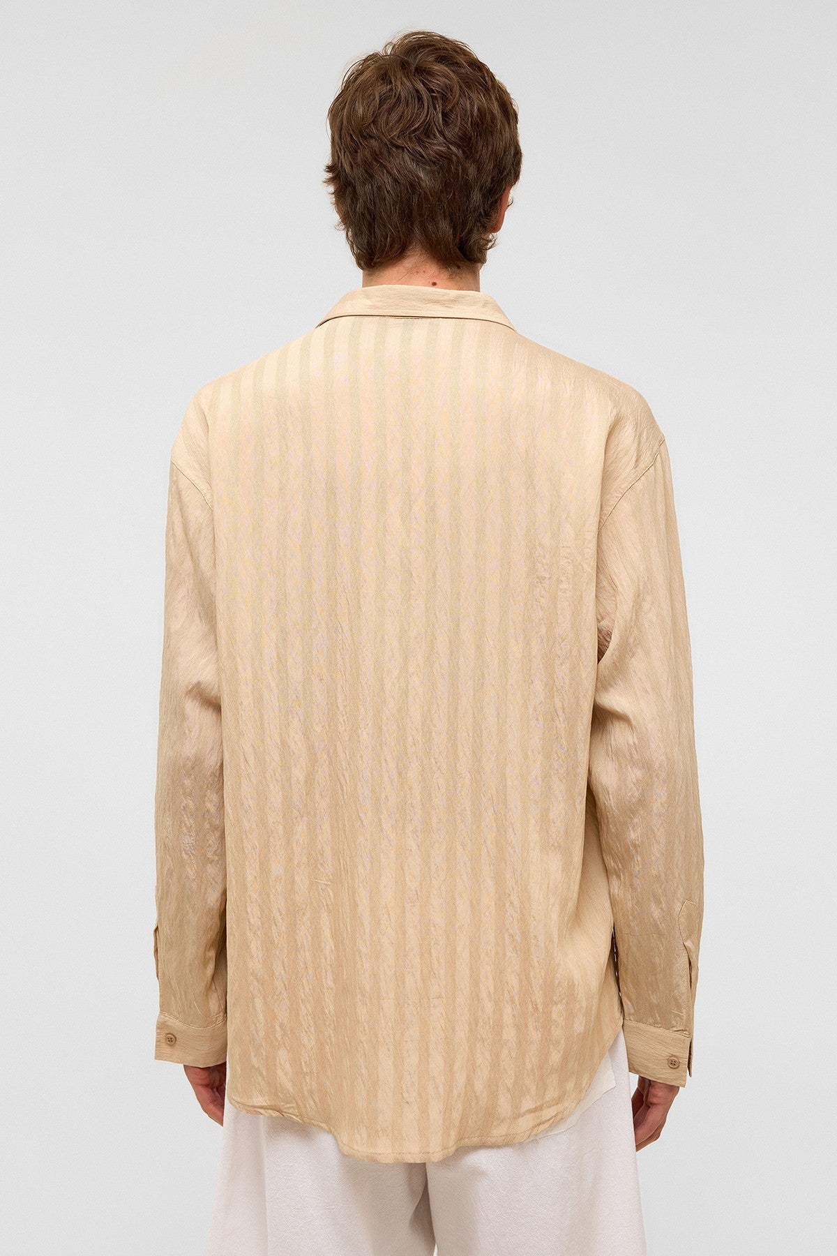 Oversized Long-Sleeved Modal Shirt