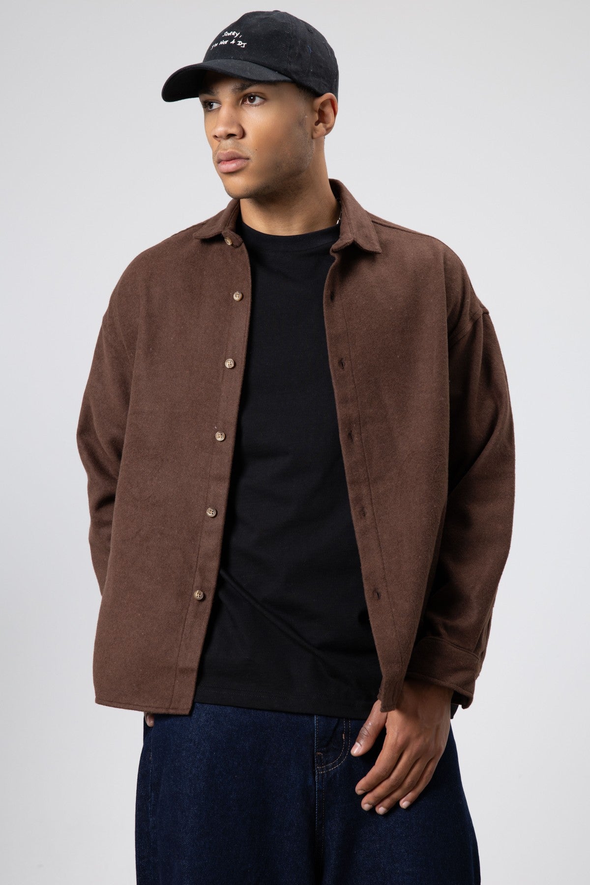 Textured Oversized Shirt Jacket