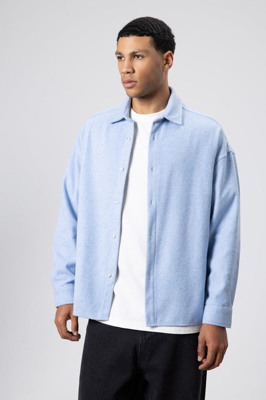 Textured Oversized Shirt Jacket