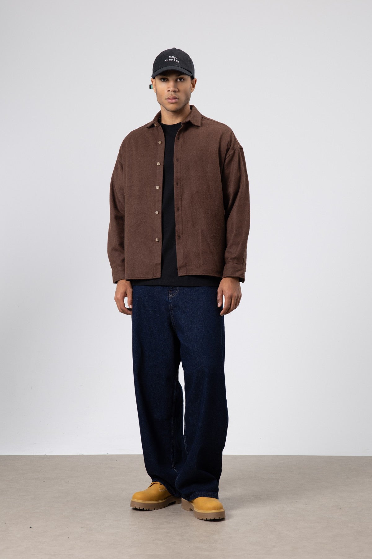 Textured Oversized Shirt Jacket