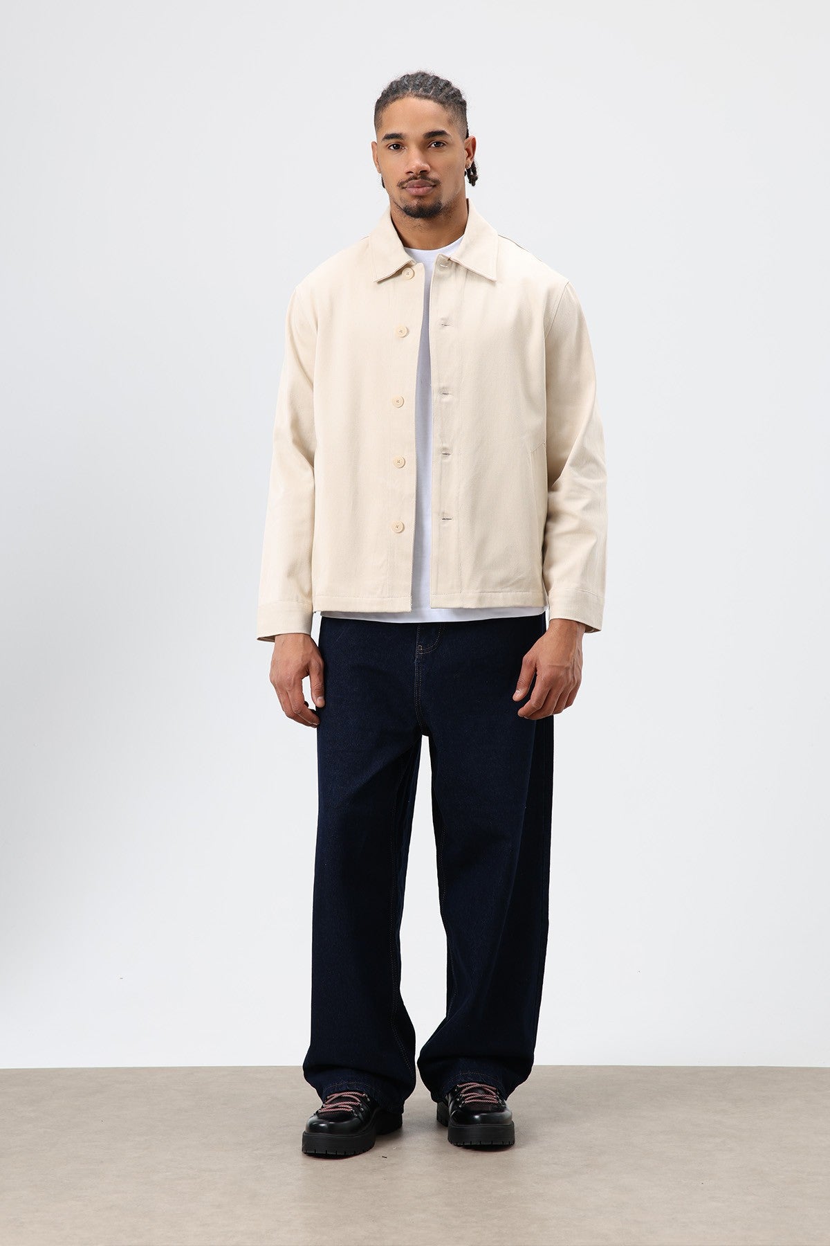 Boxy Fit Gabardine Jacket