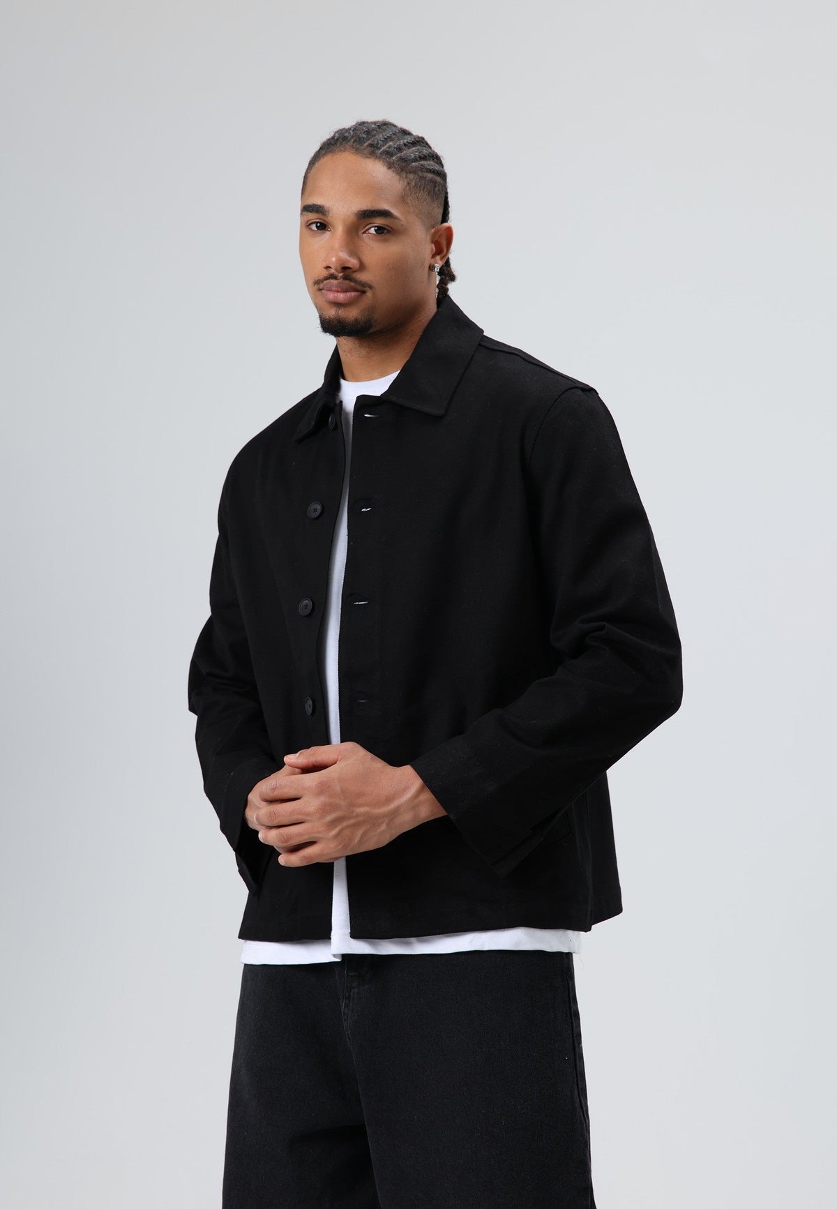 Boxy Fit Gabardine Jacket