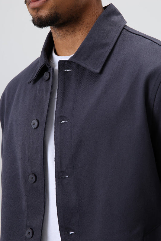 Boxy Fit Gabardine Jacket