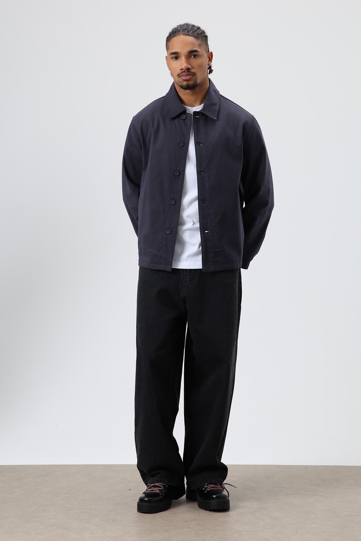 Boxy Fit Gabardine Jacket