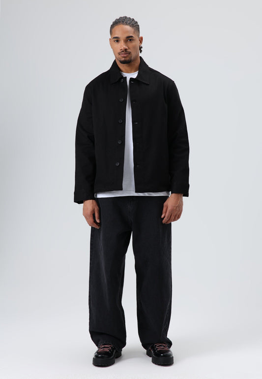 Boxy Fit Gabardine Jacket