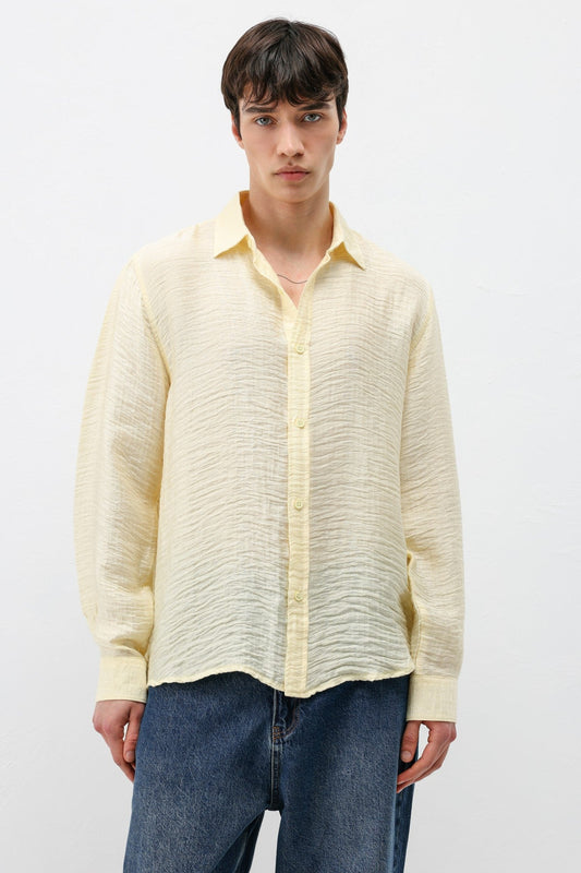 Textured Oversized Shirt
