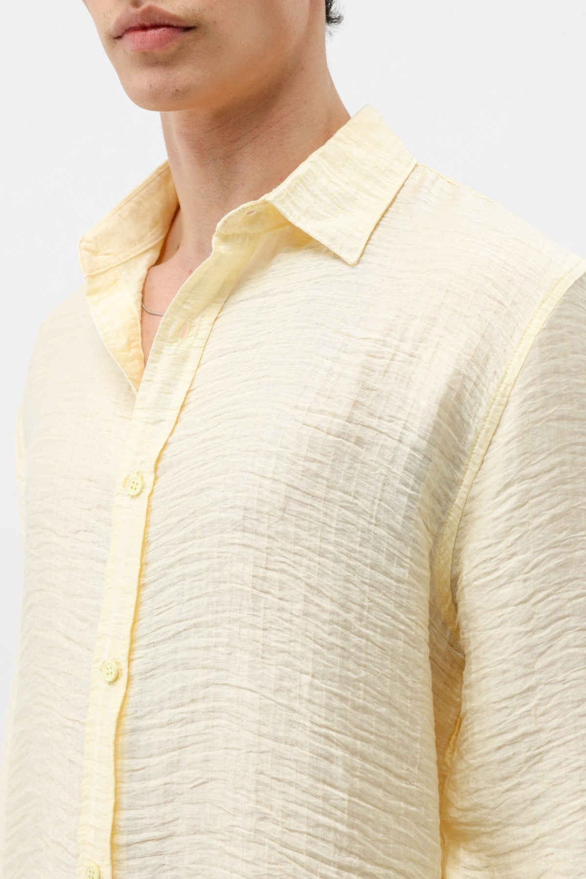 Textured Oversized Shirt