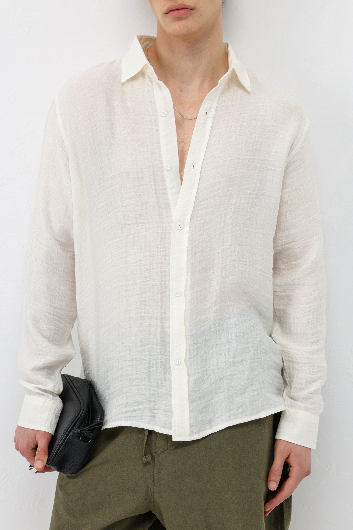 Textured Oversized Shirt