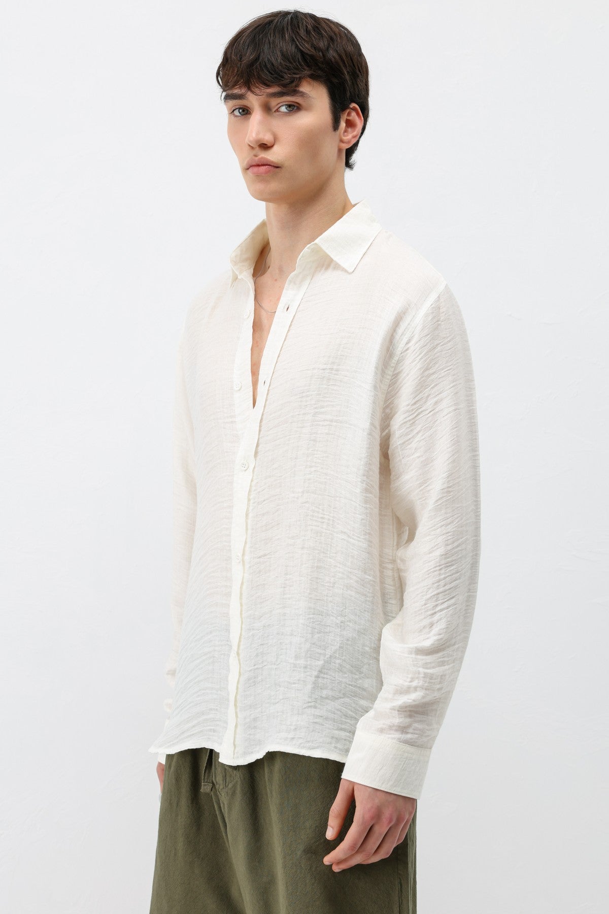 Textured Oversized Shirt