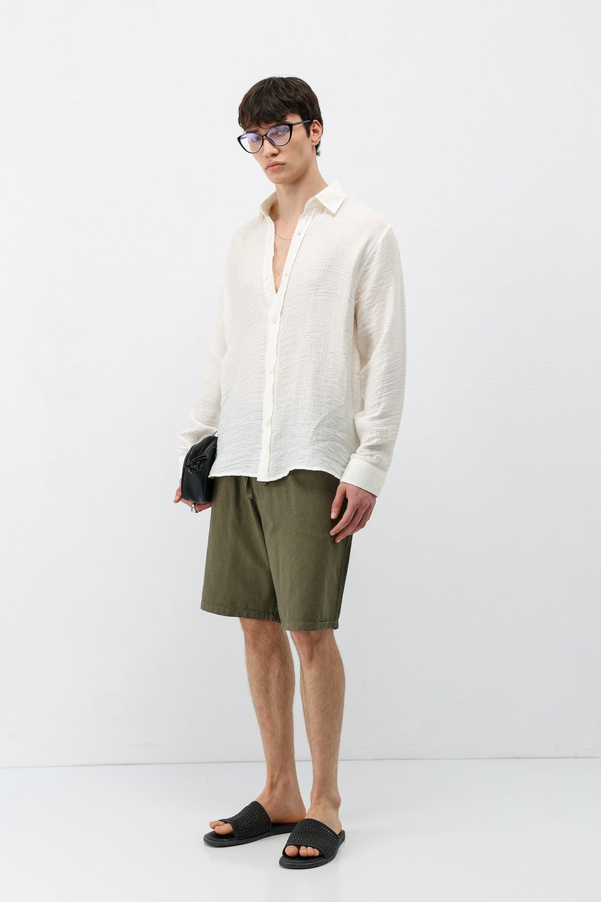 Textured Oversized Shirt
