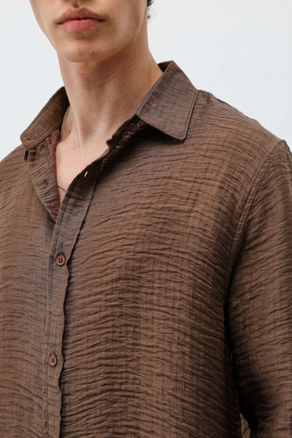 Textured Oversized Shirt