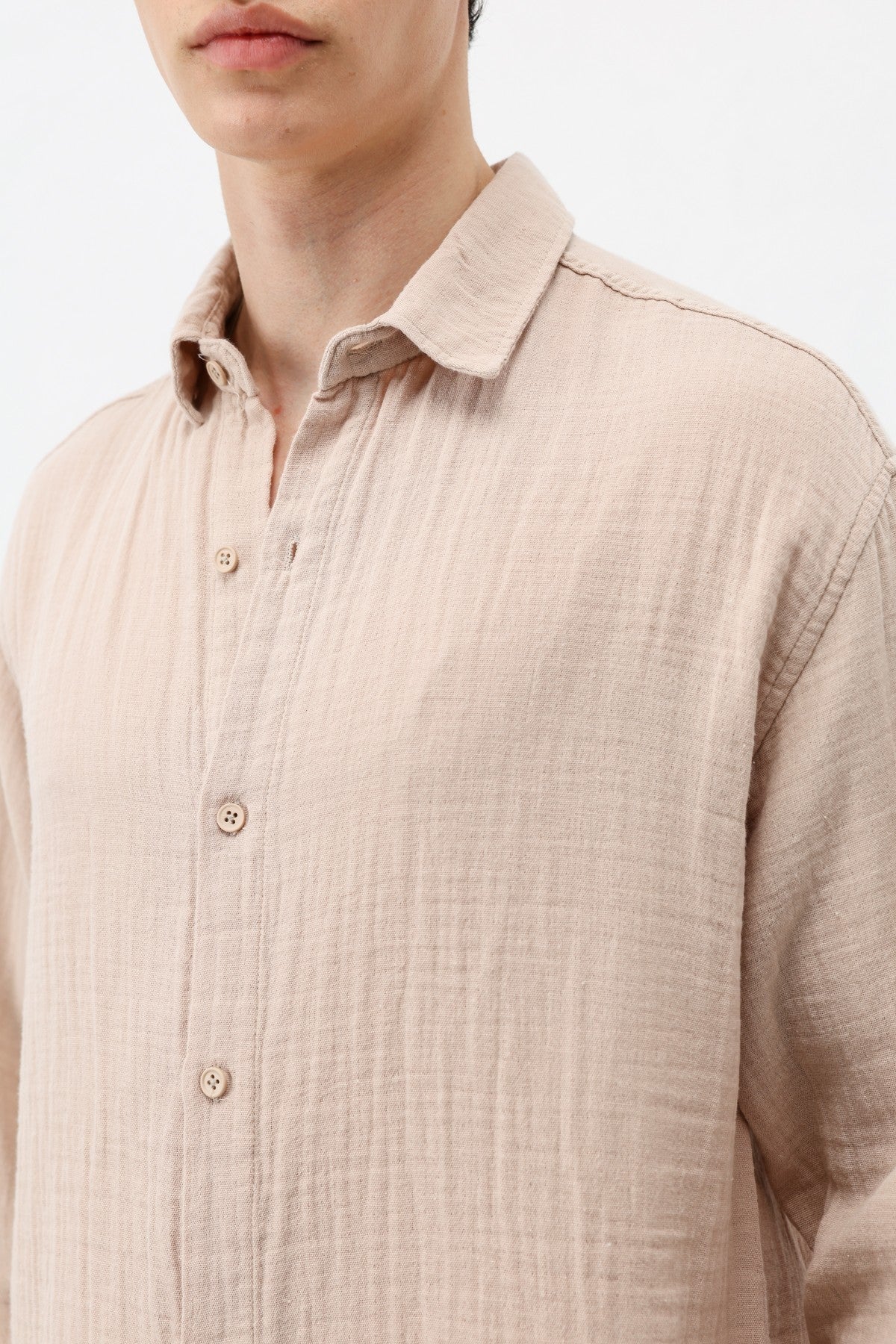 Oversized Muslin Shirt