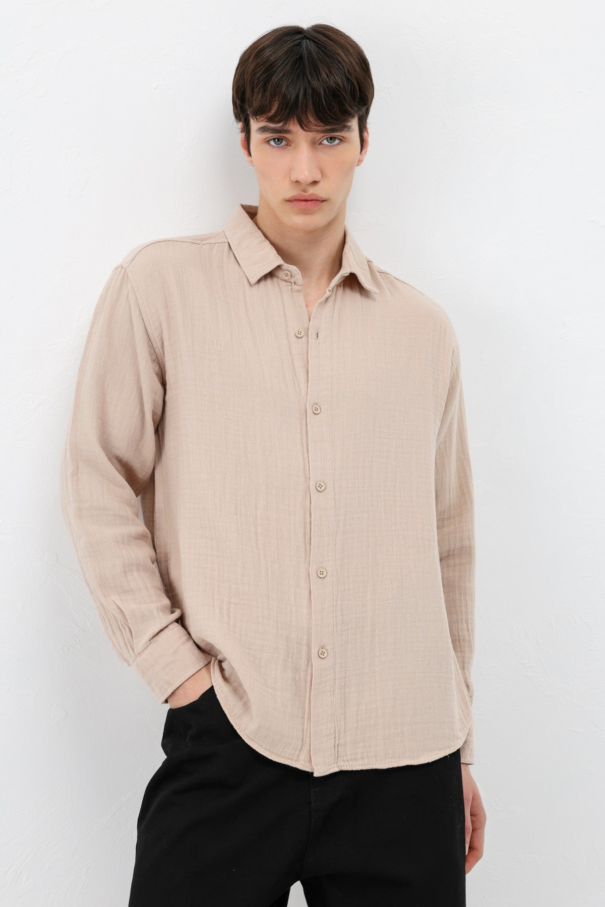 Oversized Muslin Shirt