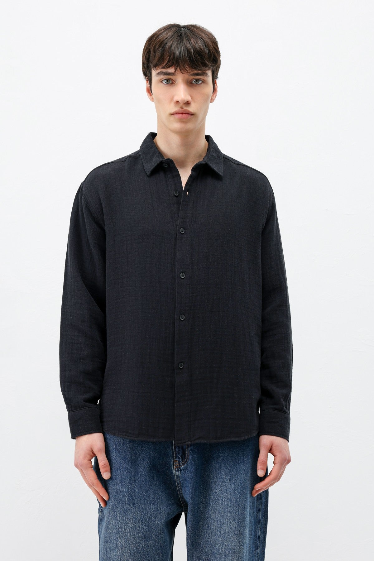 Oversized Muslin Shirt
