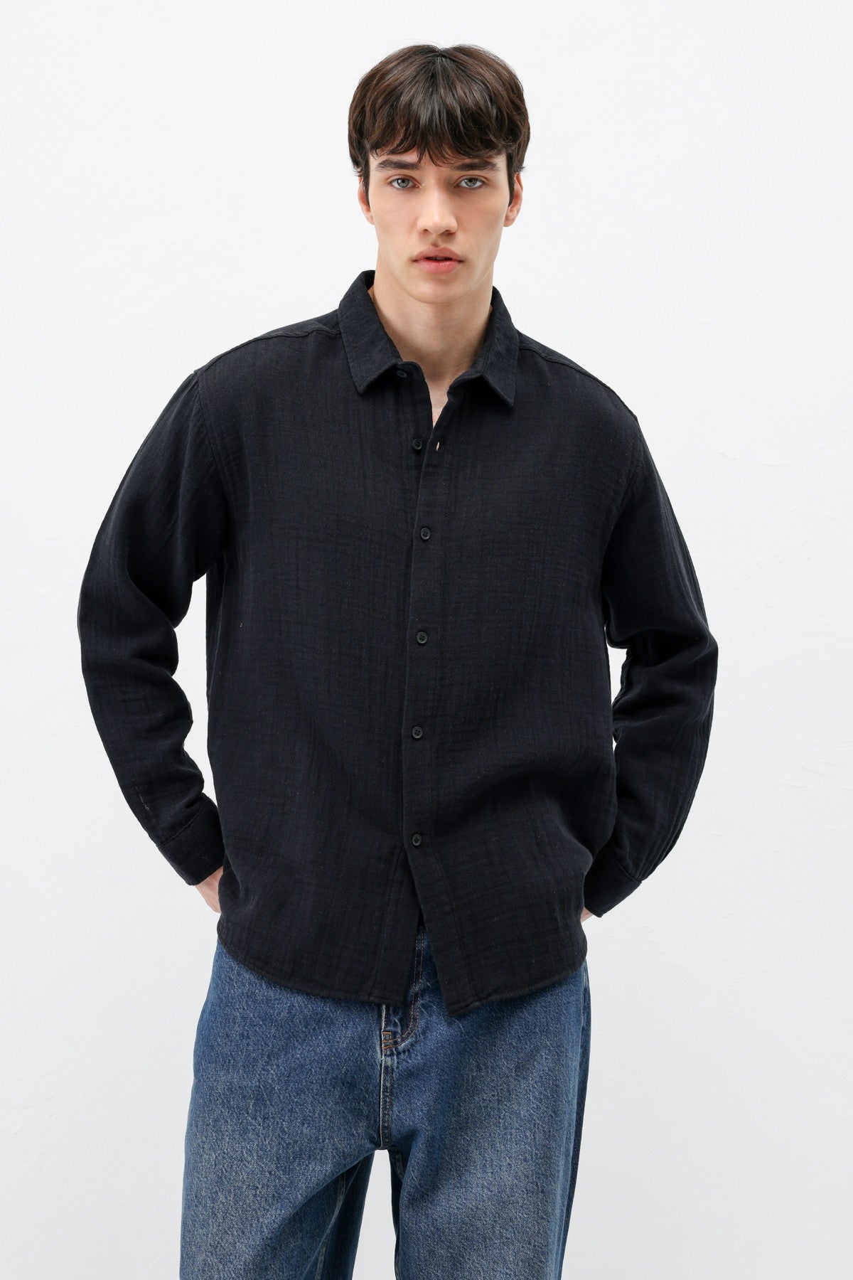 Oversized Muslin Shirt