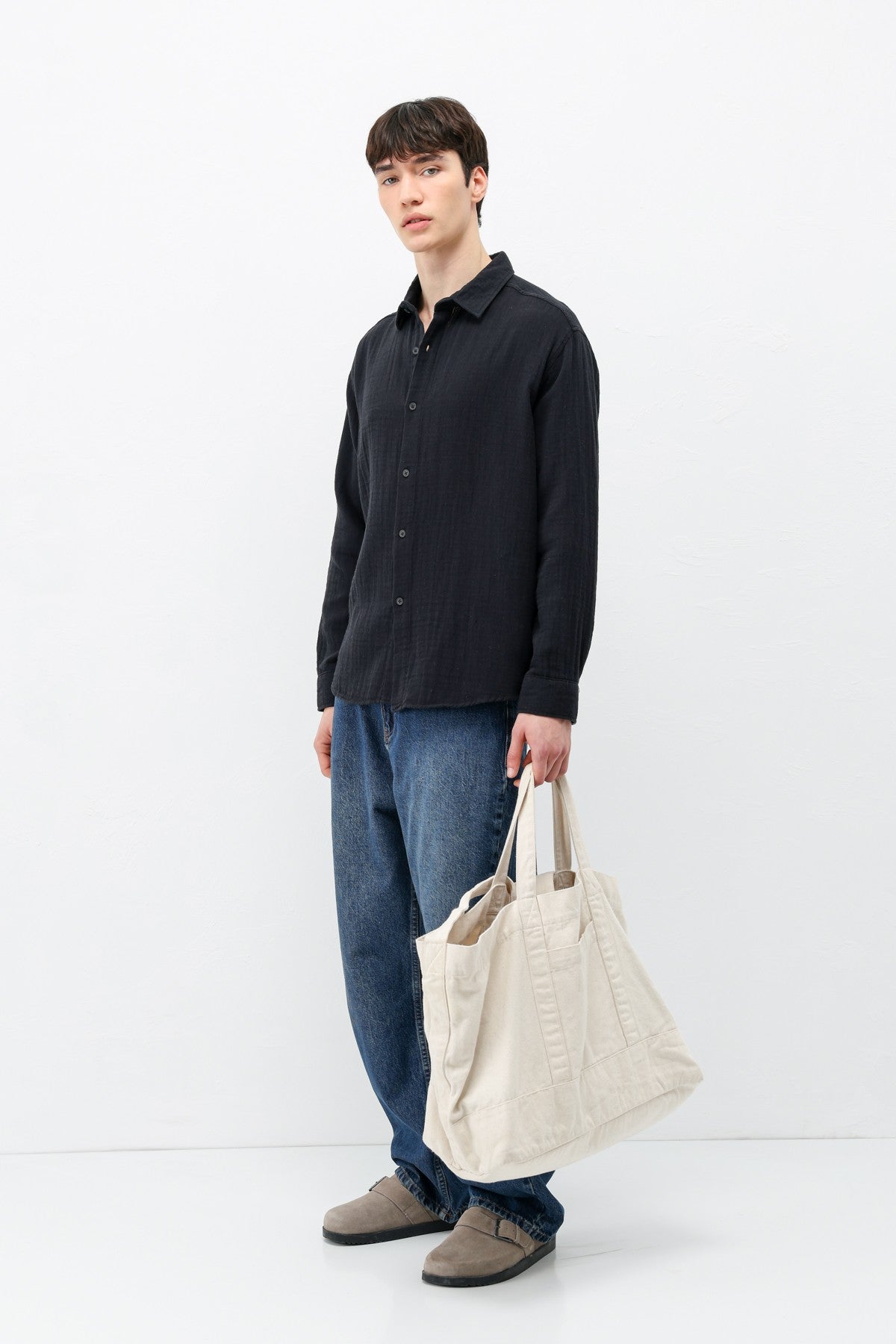Oversized Muslin Shirt