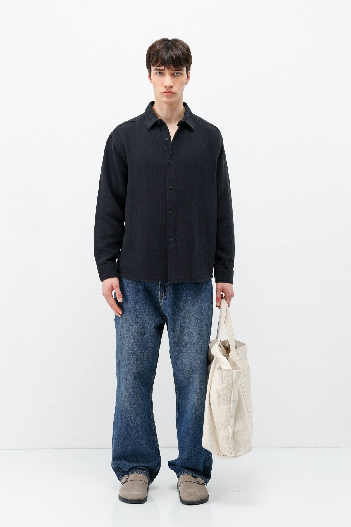 Oversized Muslin Shirt