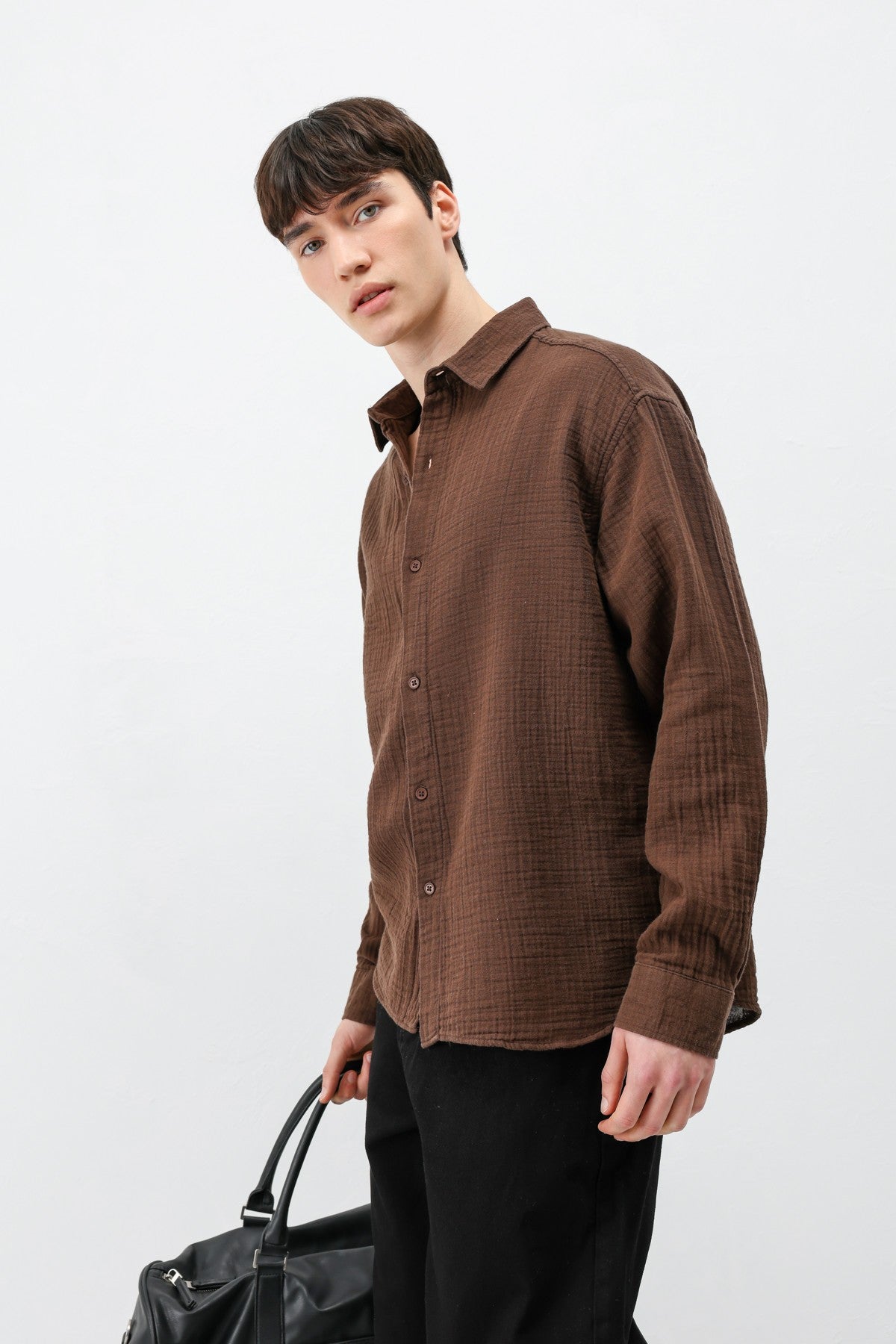 Oversized Muslin Shirt