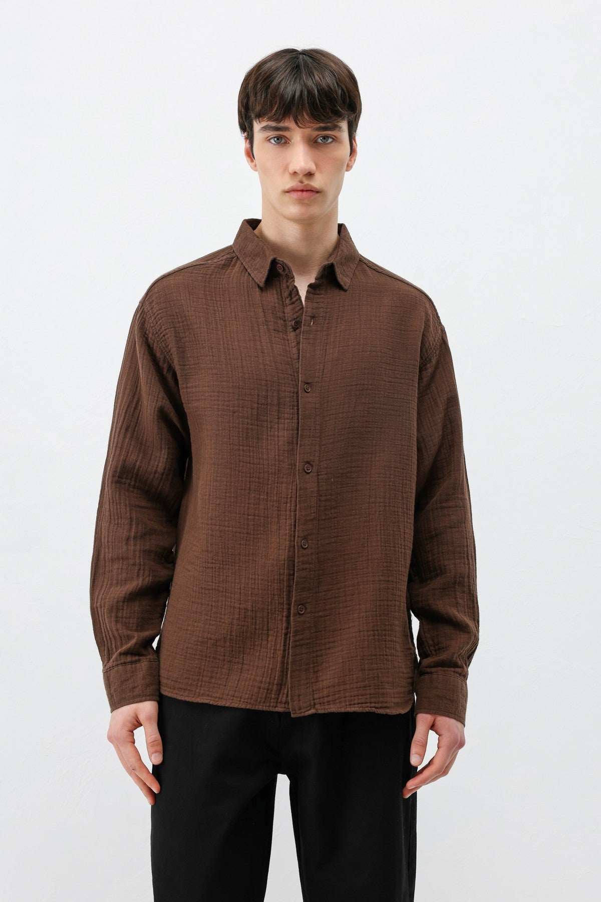 Oversized Muslin Shirt