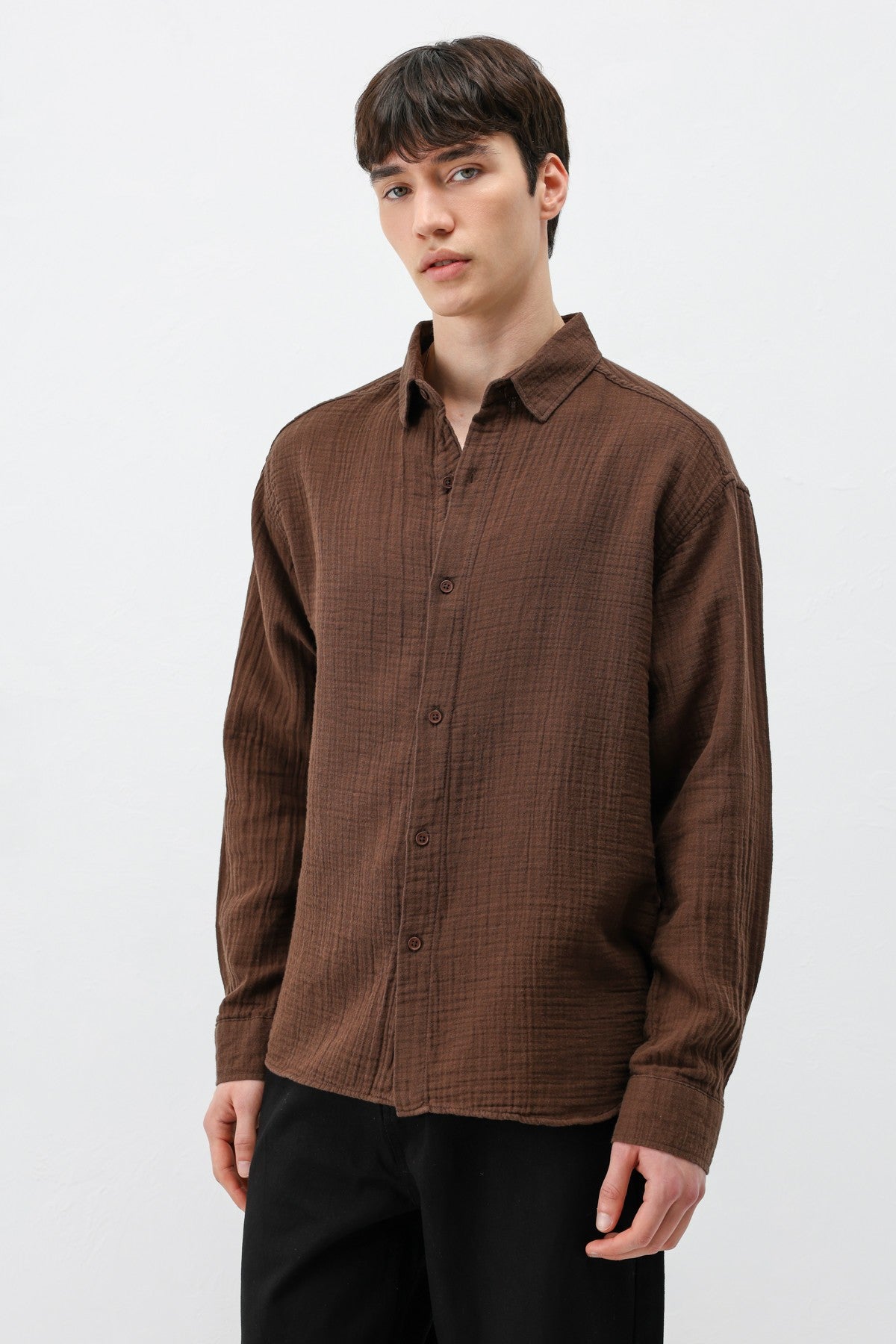 Oversized Muslin Shirt