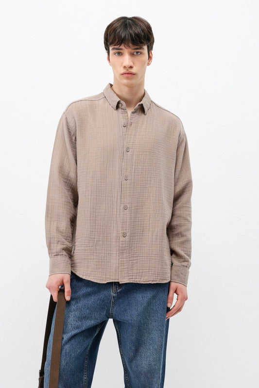 Oversized Muslin Shirt