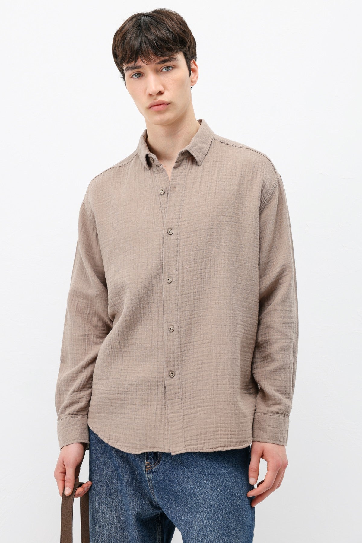 Oversized Muslin Shirt