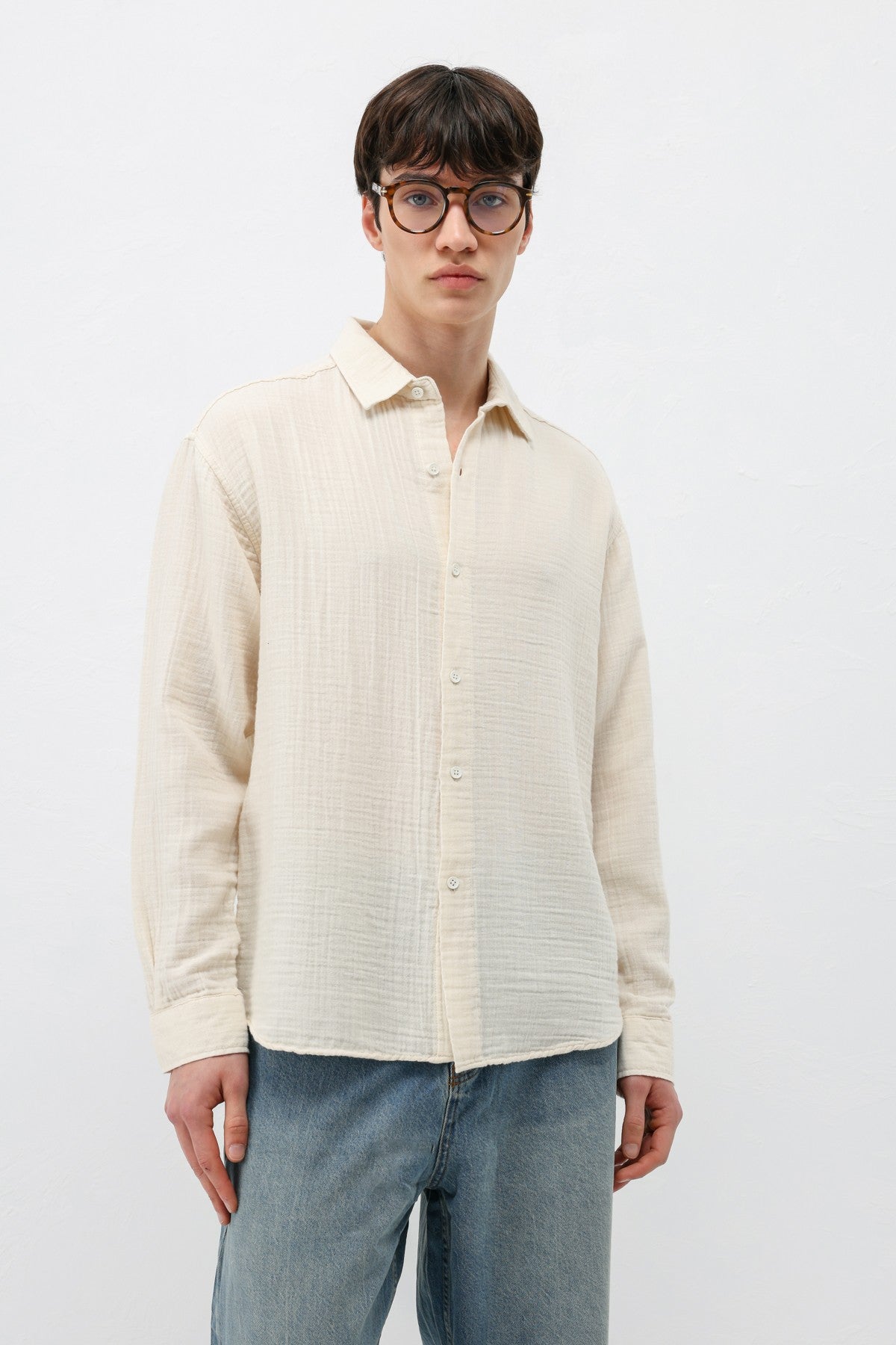 Oversized Muslin Shirt
