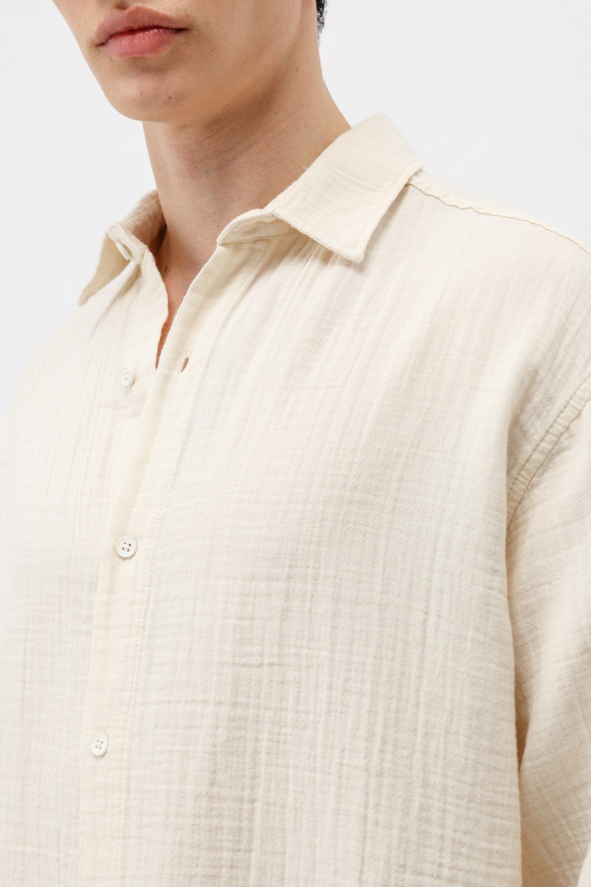 Oversized Muslin Shirt