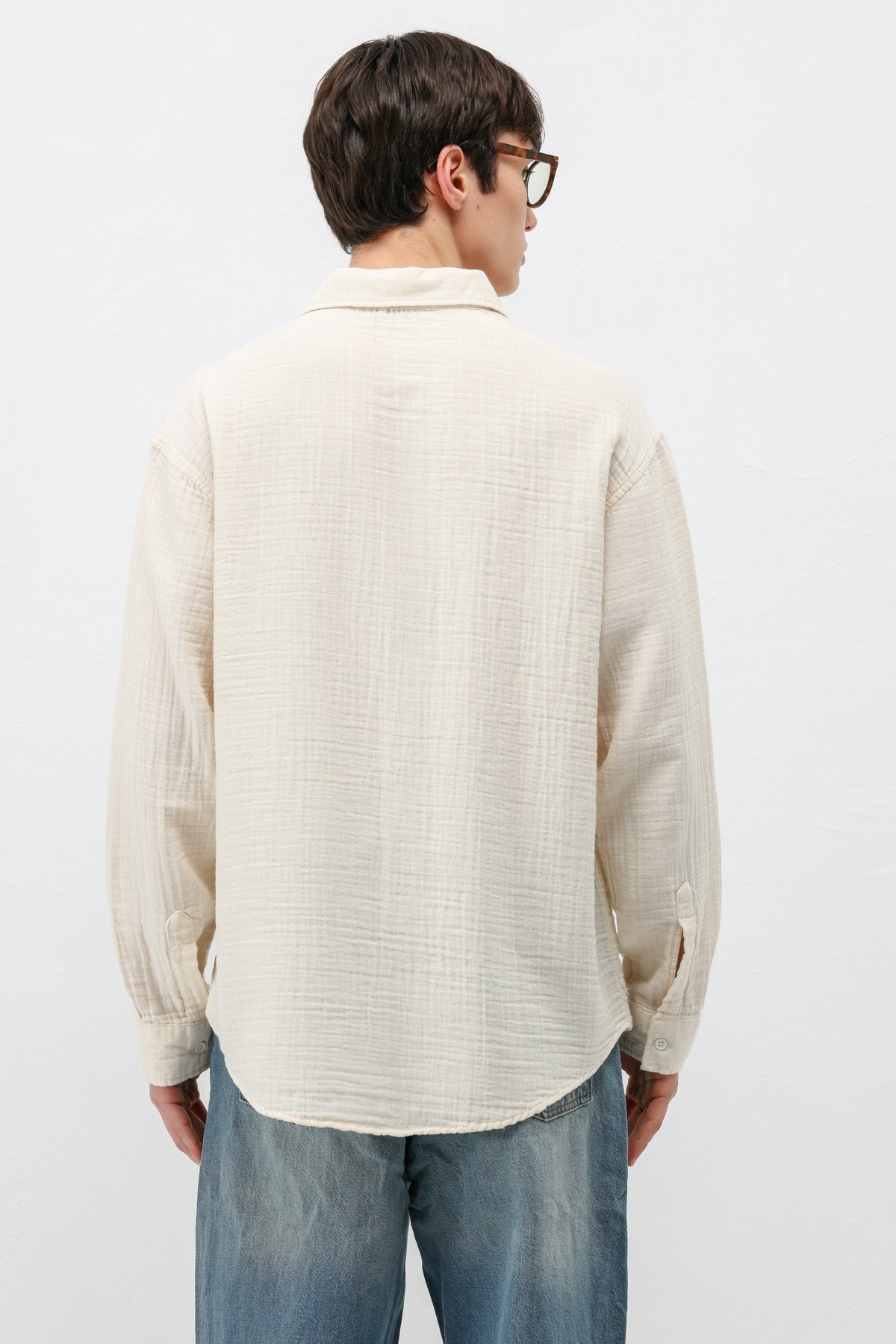 Oversized Muslin Shirt