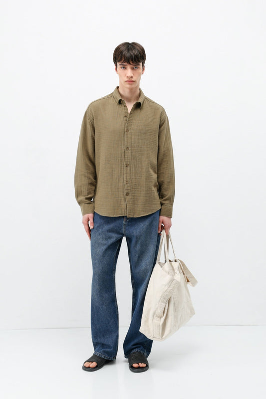 Oversized Muslin Shirt