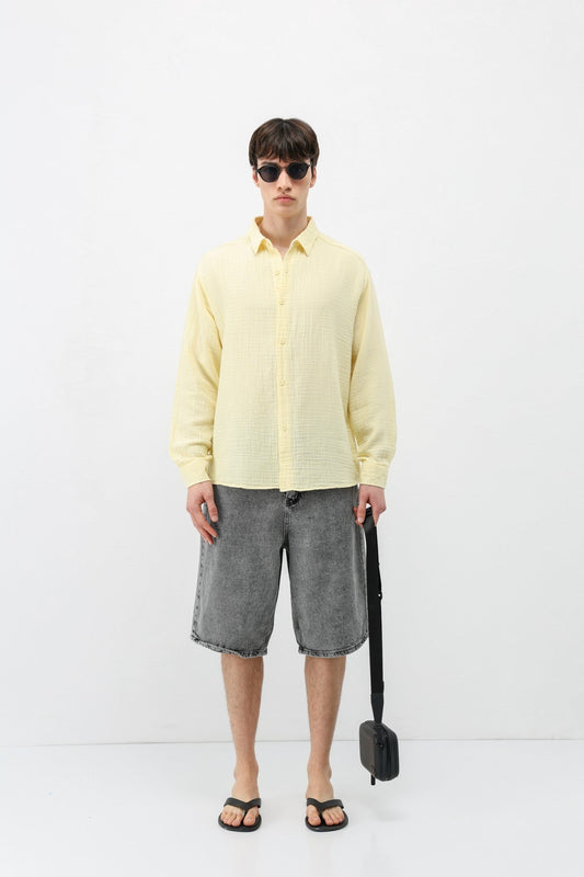 Oversized Muslin Shirt