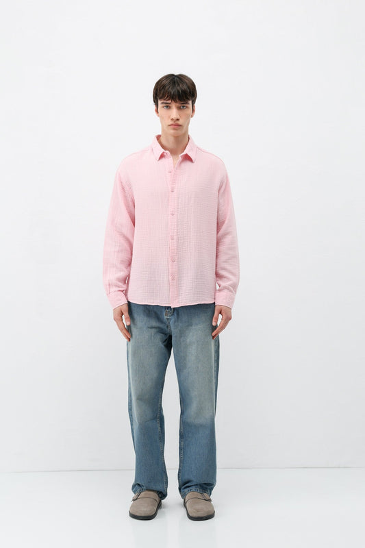 Oversized Muslin Shirt