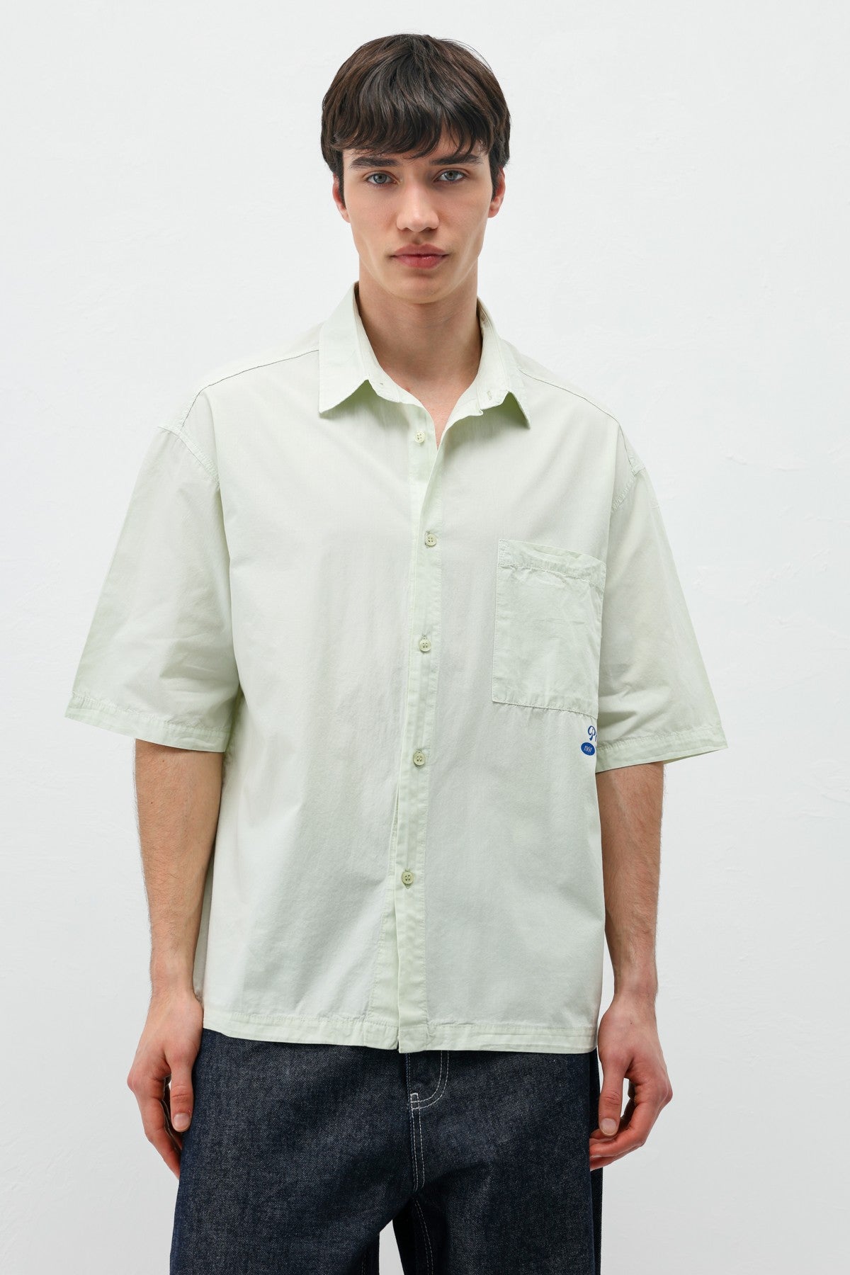 Printed Oversized Linen Shirt