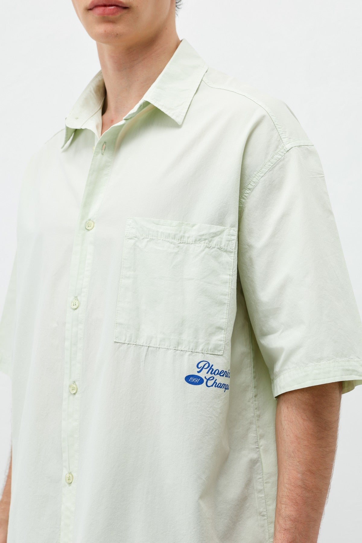 Printed Oversized Linen Shirt