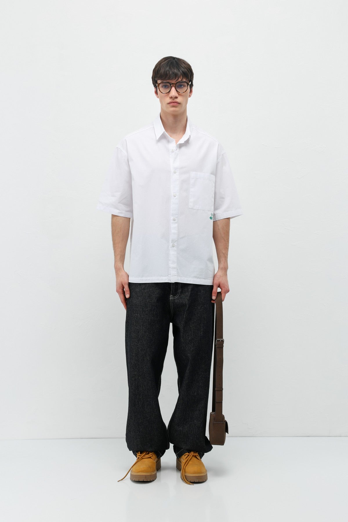 Printed Oversized Linen Shirt