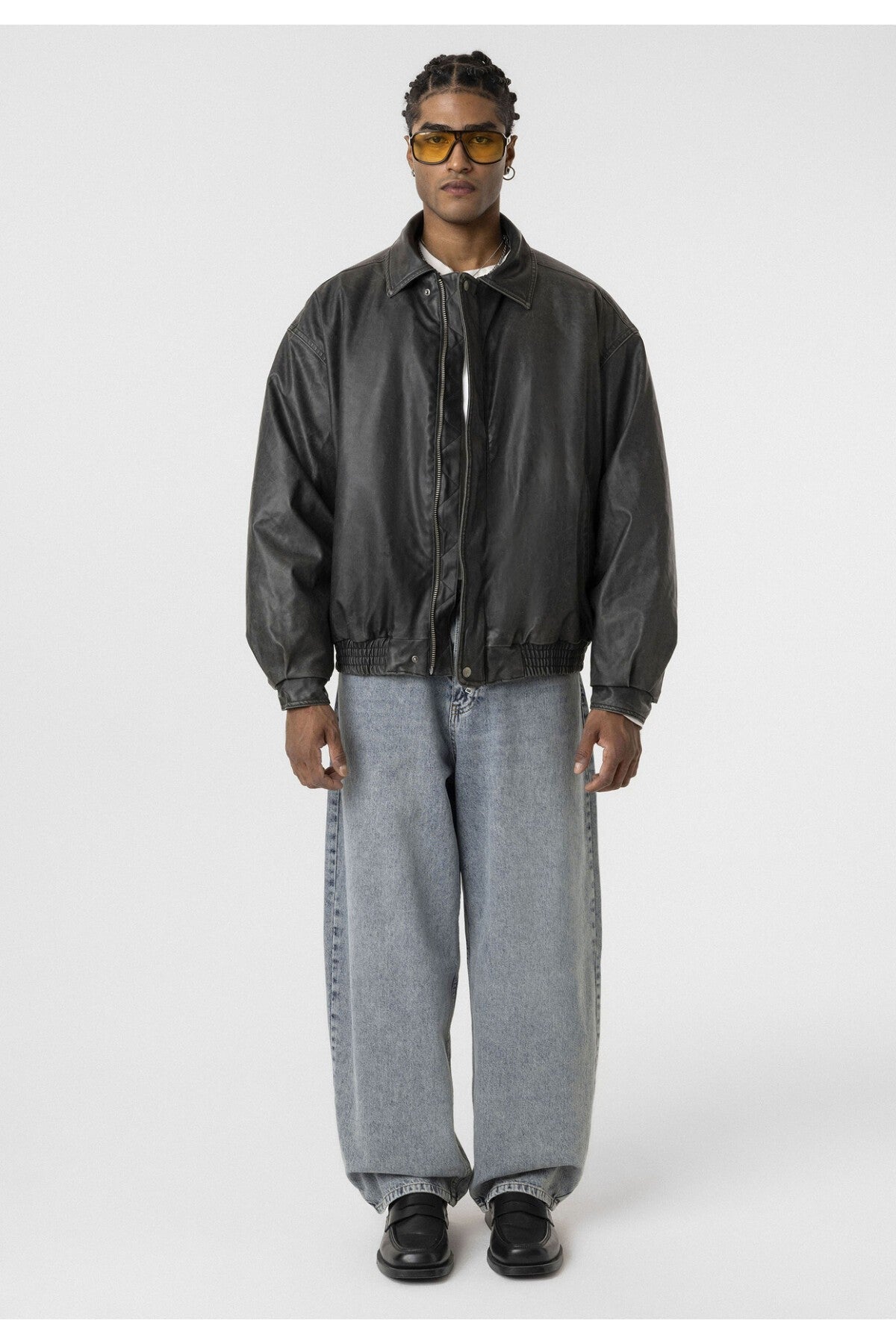 Oversized Leather Jacket (Machine Washable)