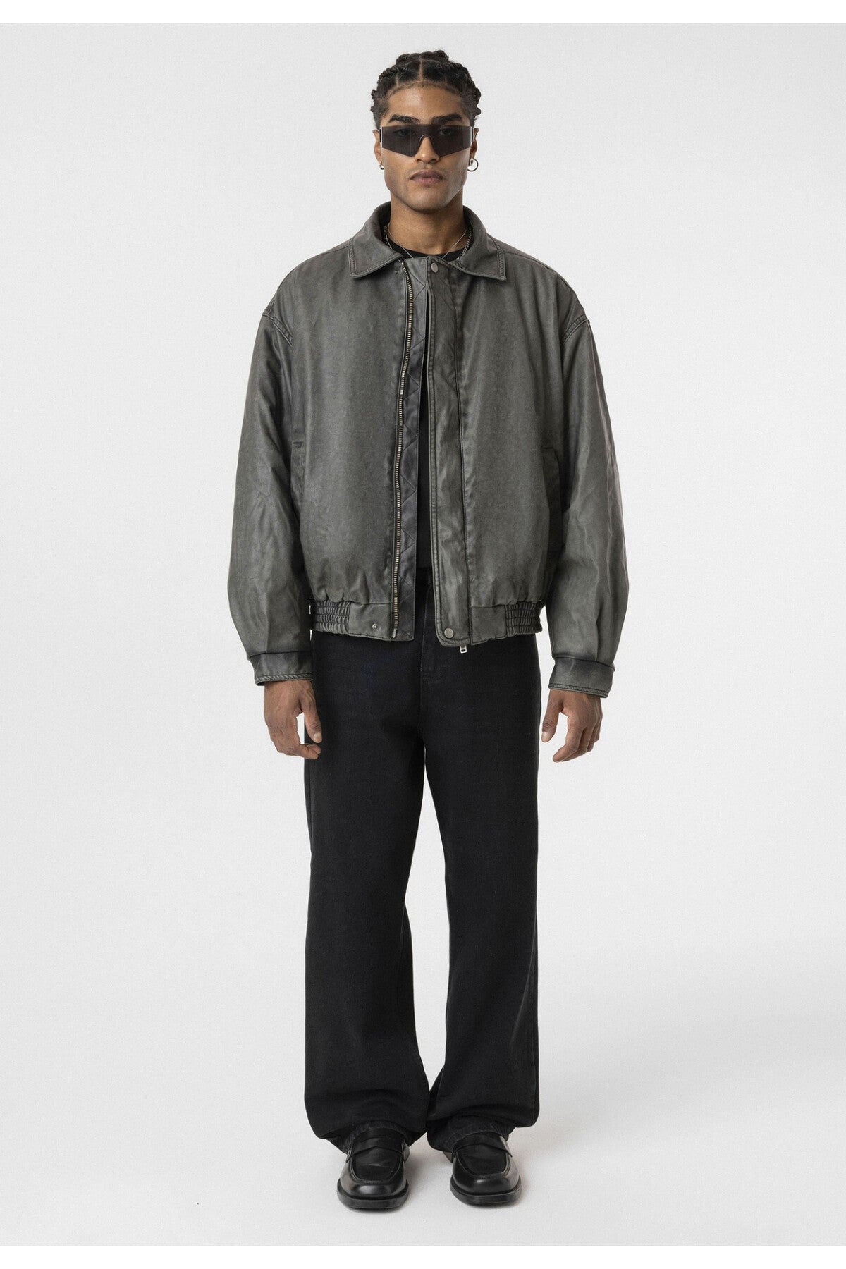 Oversized Leather Jacket (Machine Washable)