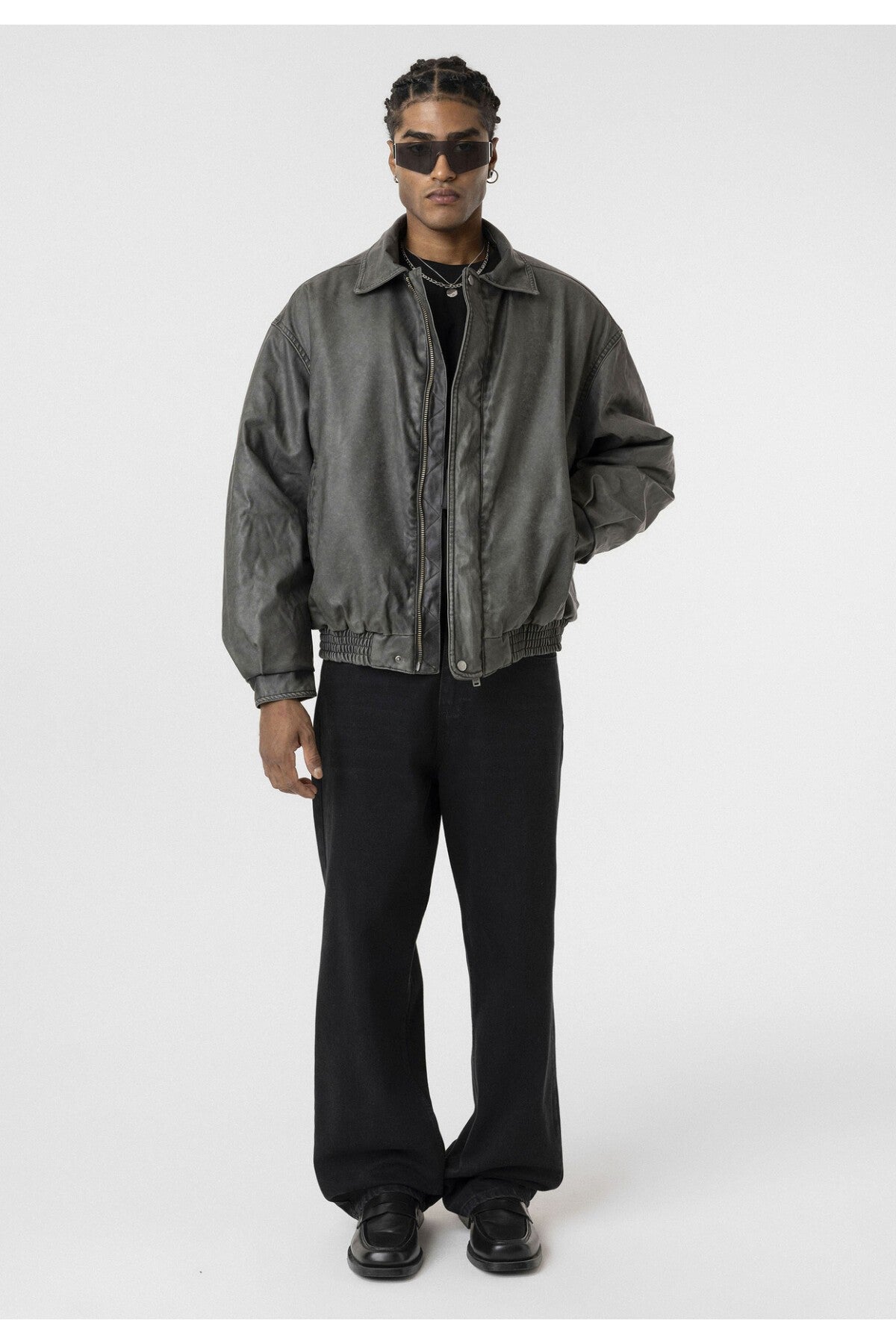 Oversized Leather Jacket (Machine Washable)