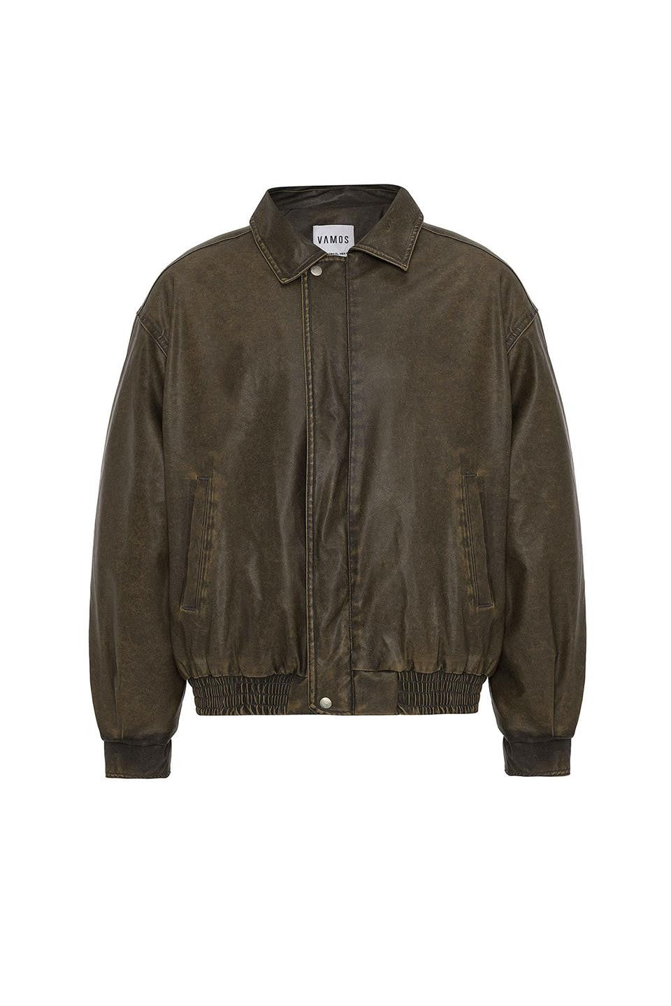 Oversized Leather Jacket (Machine Washable)