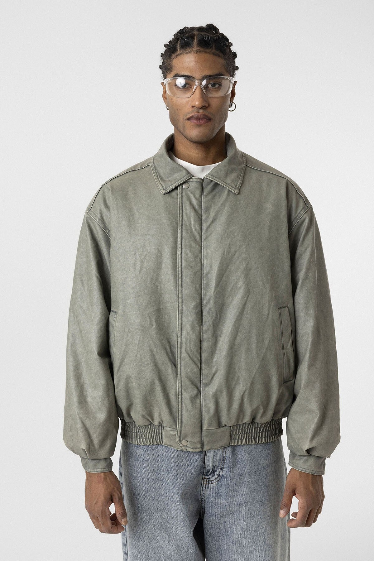 Oversized Leather Jacket (Machine Washable)