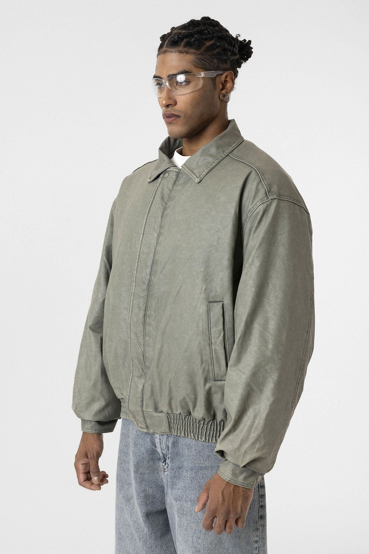 Oversized Leather Jacket (Machine Washable)